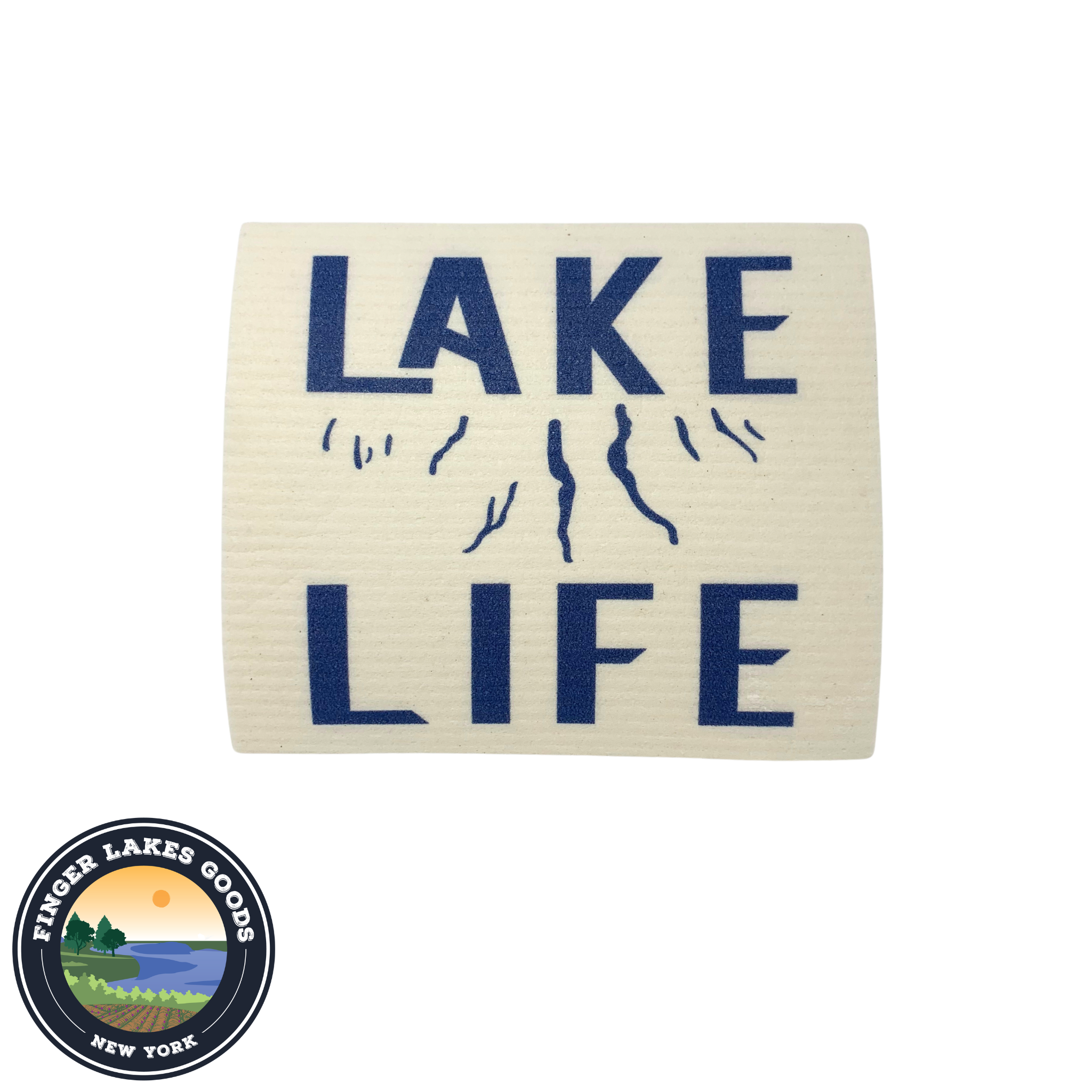 Lake Life Swedish Dishcloth