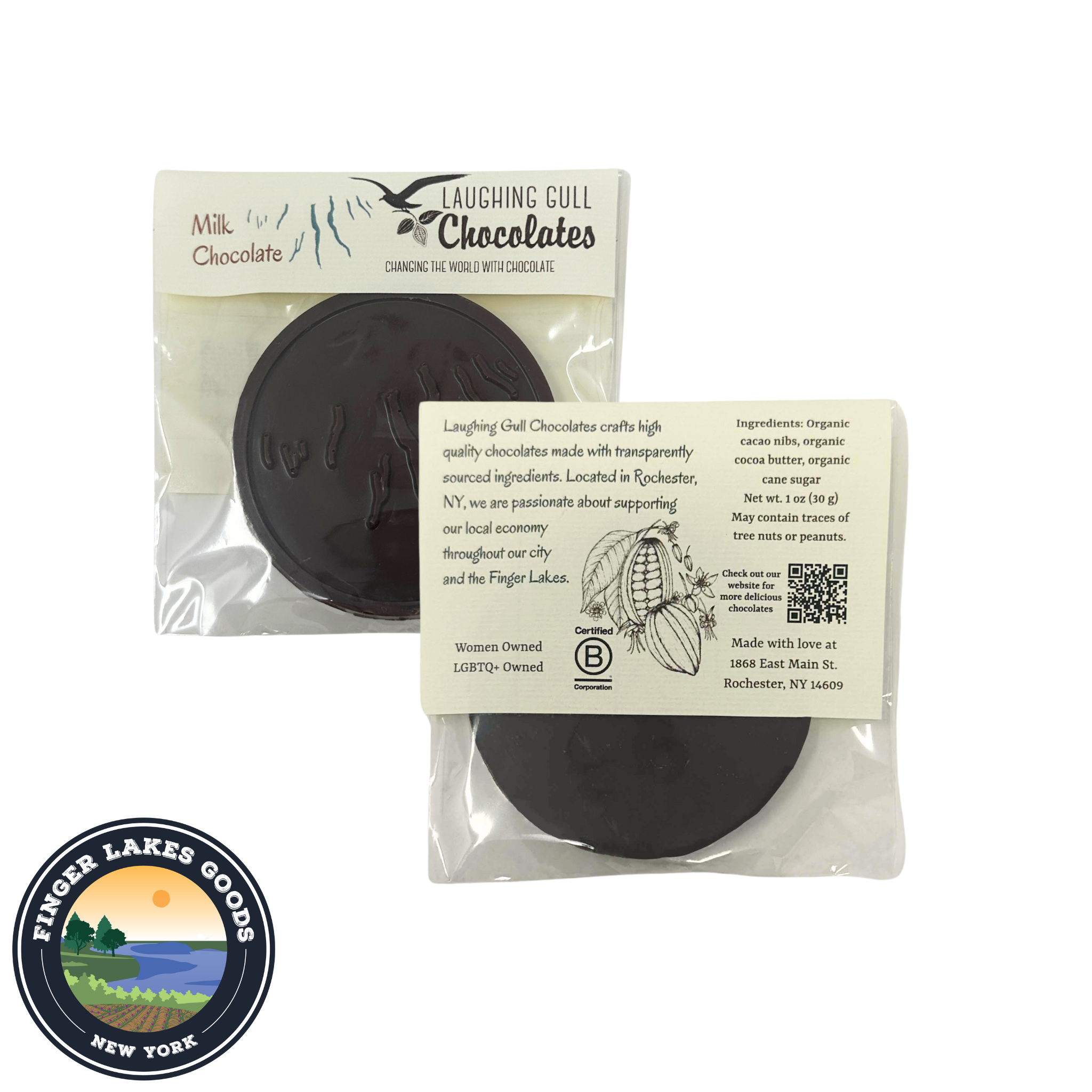 Finger Lakes Chocolate by Laughing Gull Chocolates