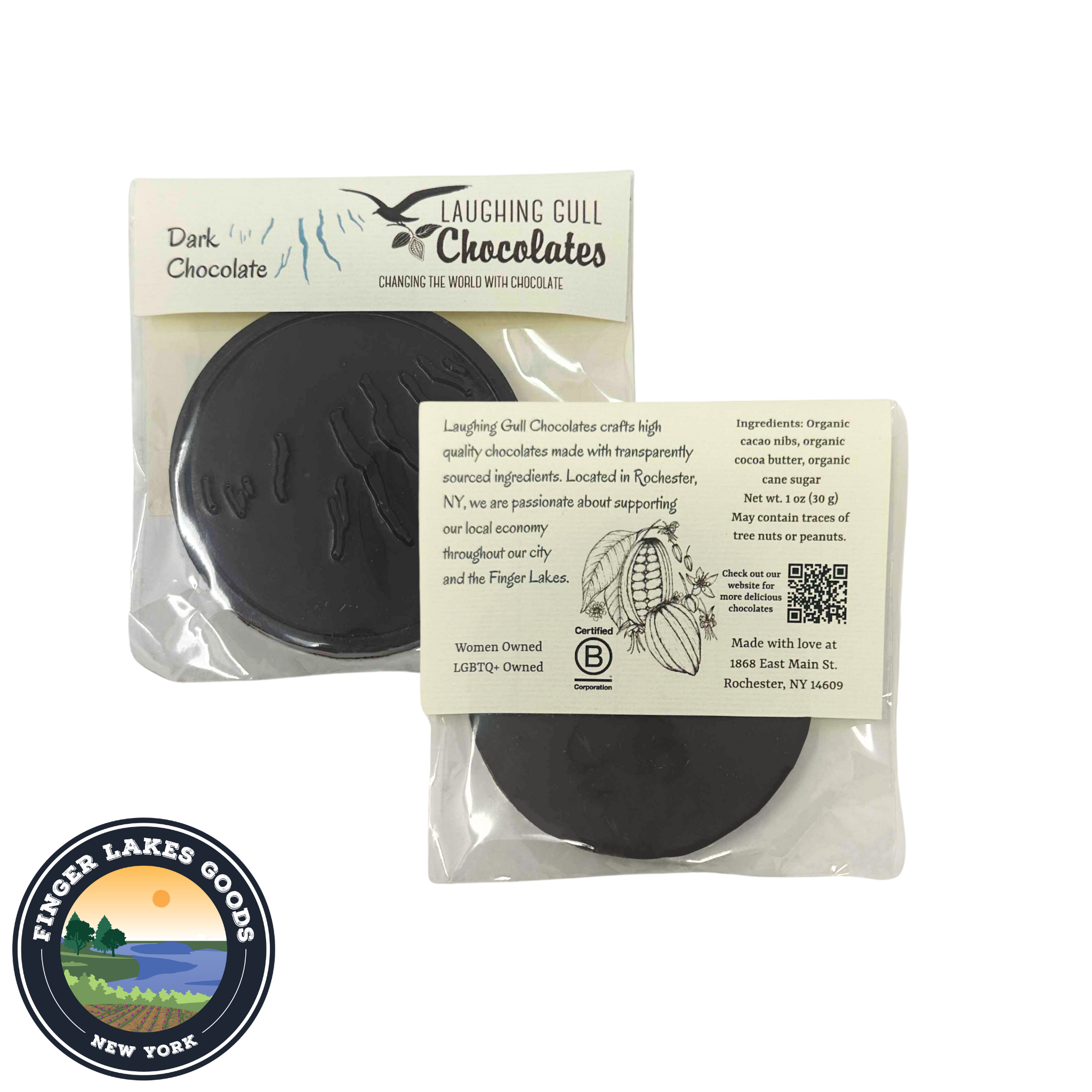 Finger Lakes Chocolate by Laughing Gull Chocolates