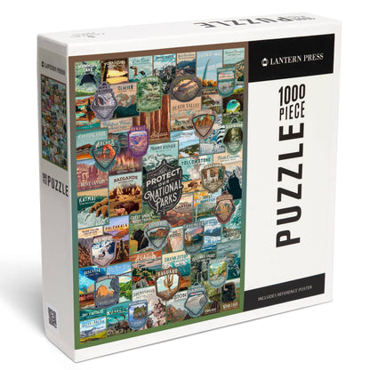 1000 PIECE PUZZLE Protect National Parks Collection Collage