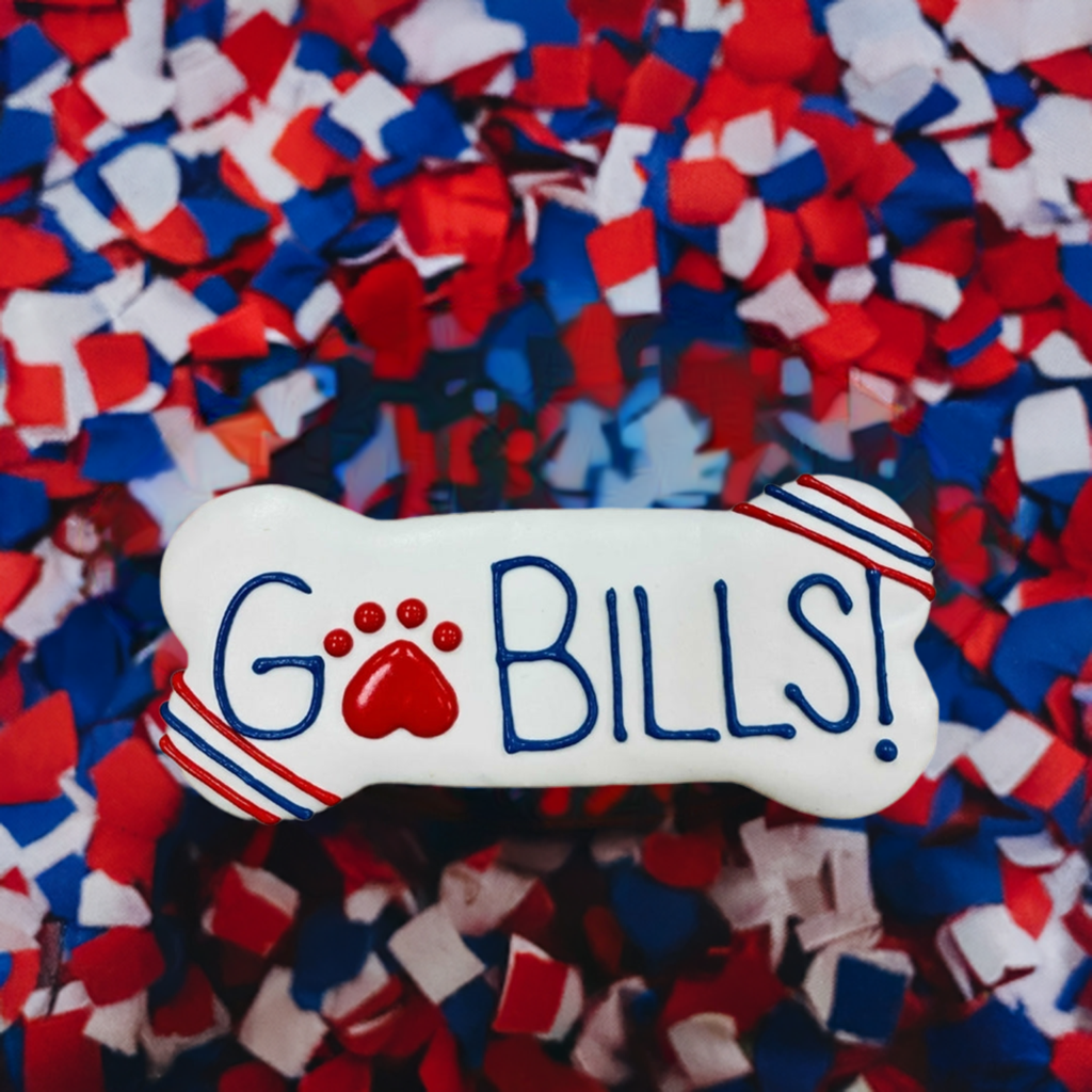 6" Dog Cookie | Go Bills! | Dog Treats | NFL