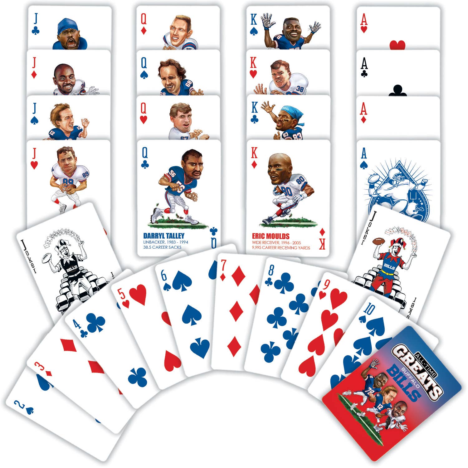 Buffalo Bills All-Time Greats Playing Cards