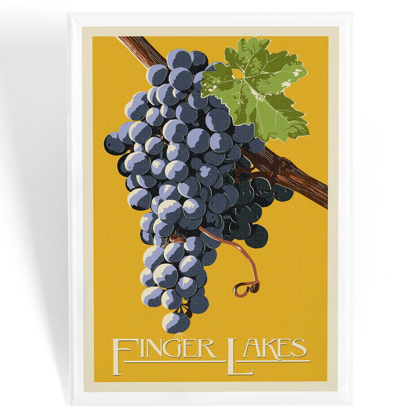 Finger Lakes Wine Grapes Magnet