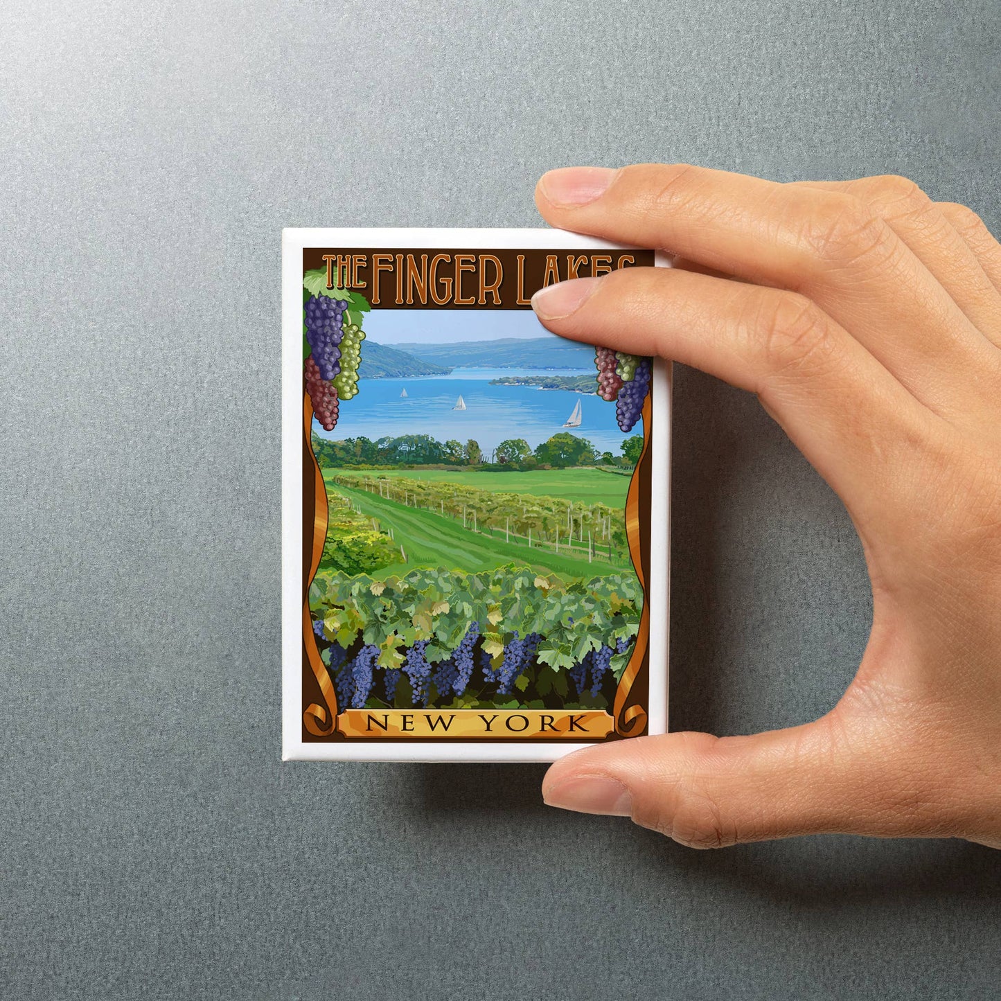 Finger Lakes Vineyard Magnet