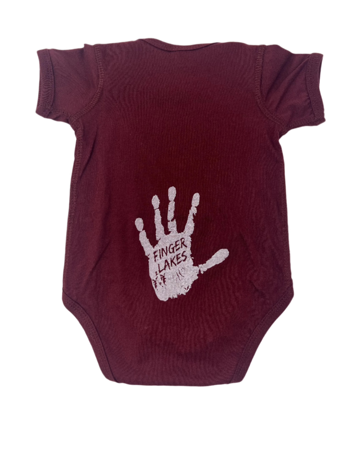 The Finger Lakes Hand Onesie