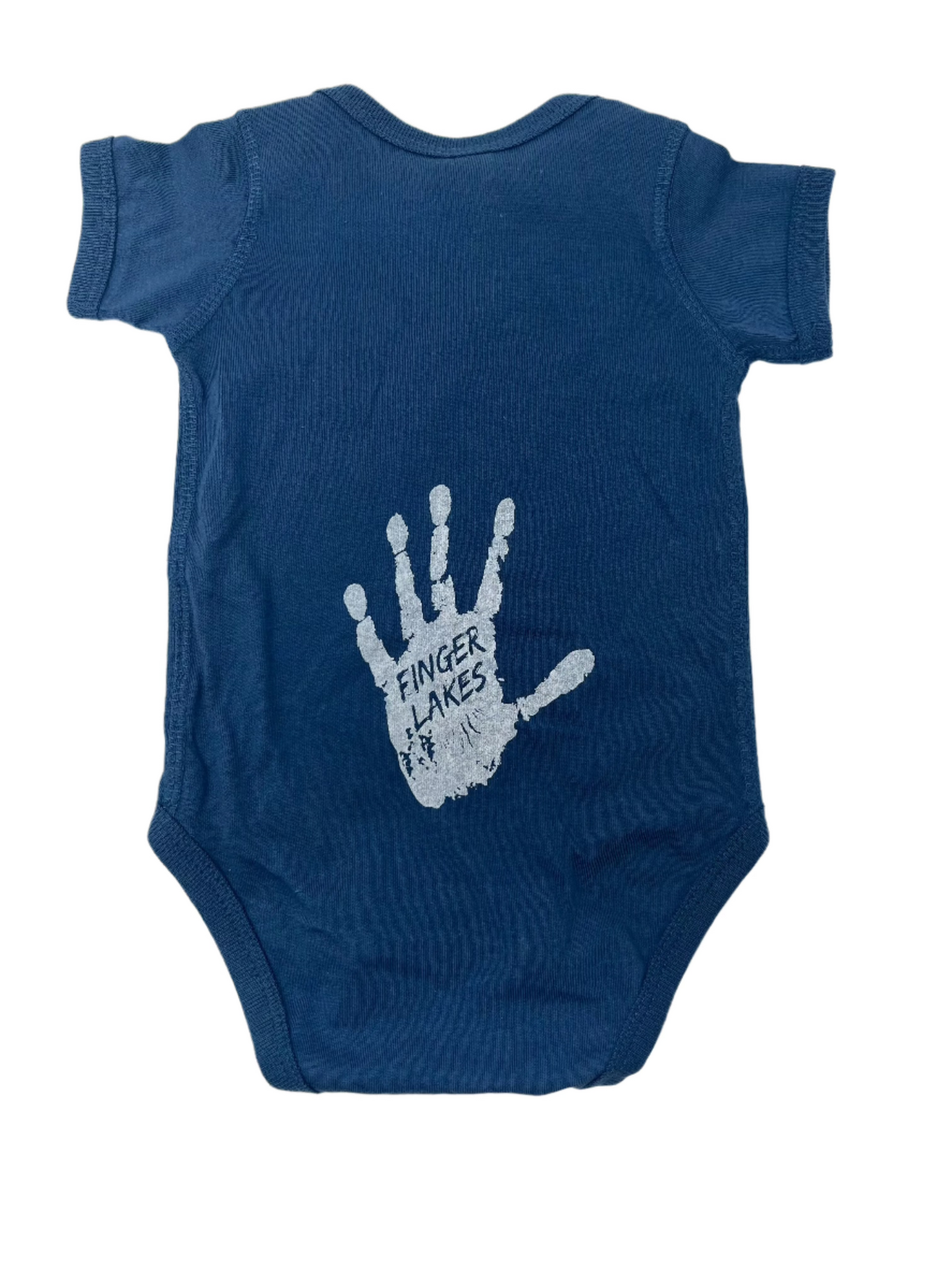 The Finger Lakes Hand Onesie