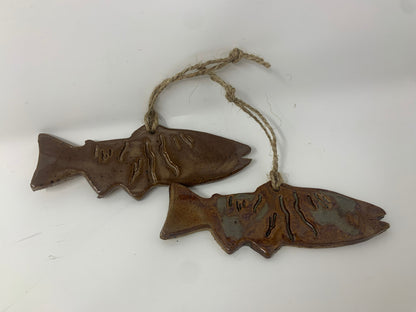 Finger Lakes Fish Pottery Ornaments