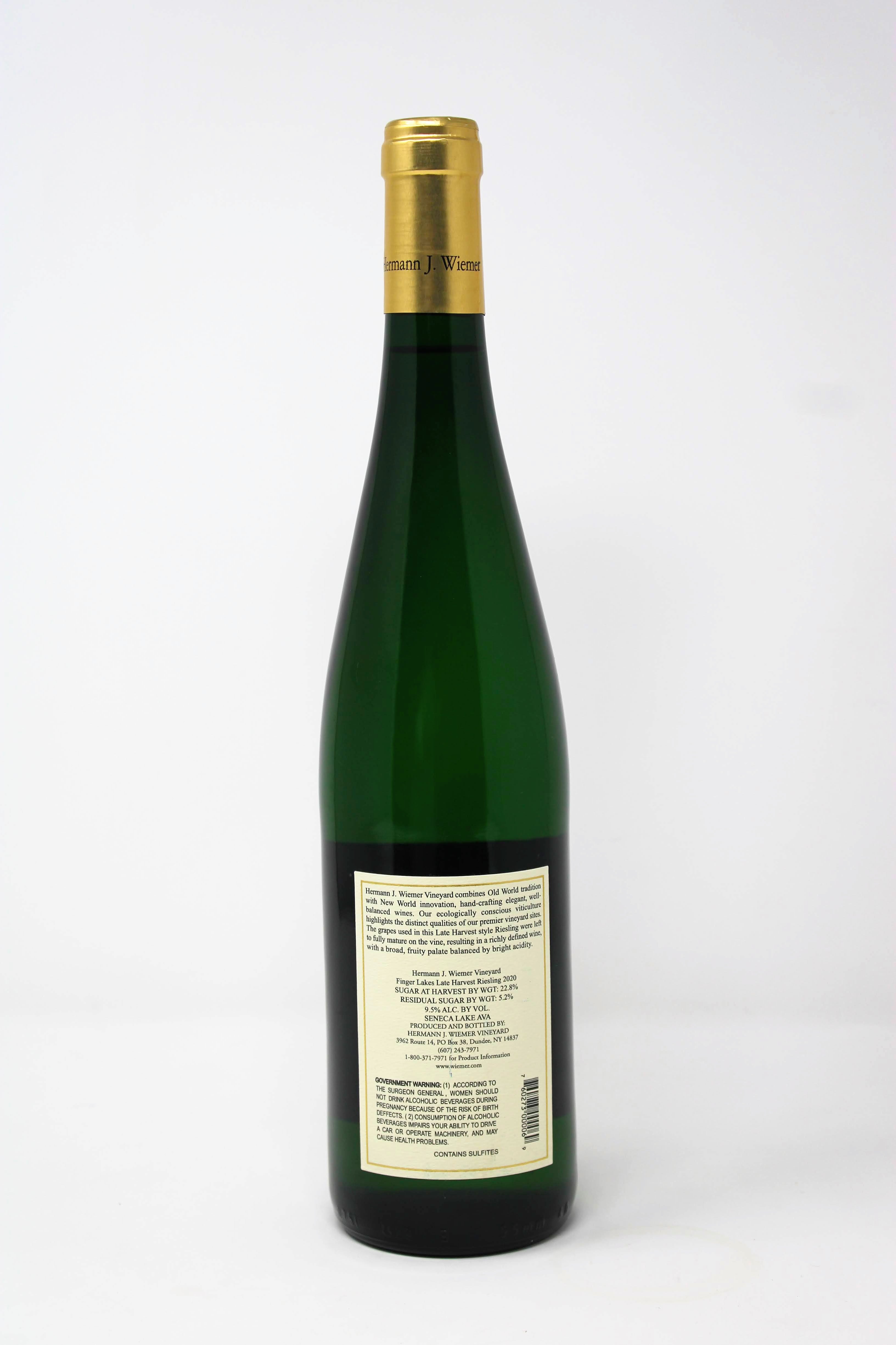 Hermann J. Wiemer - 2020 Late Harvest Riesling – Finger Lakes Wine Shop