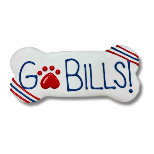 6" Dog Cookie | Go Bills! | Dog Treats | NFL