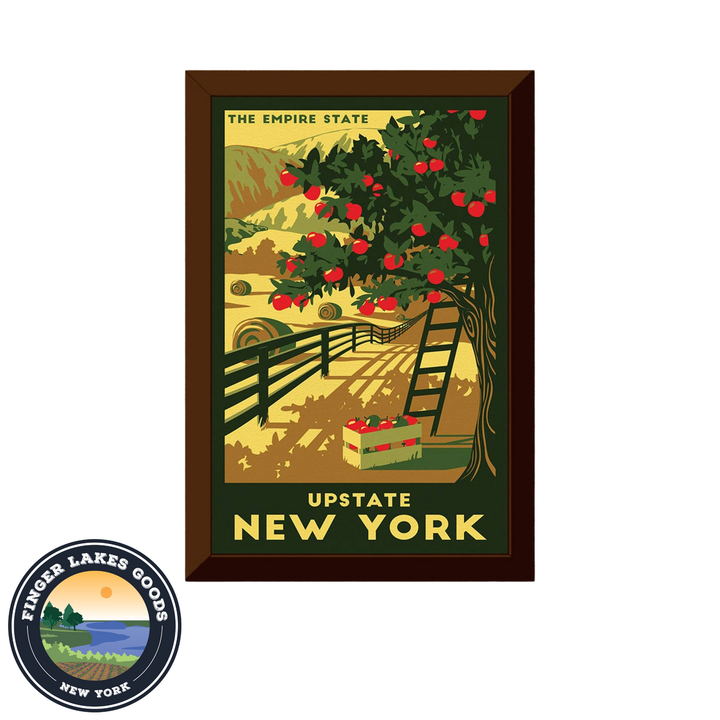 Upstate New York Vintage Travel Poster