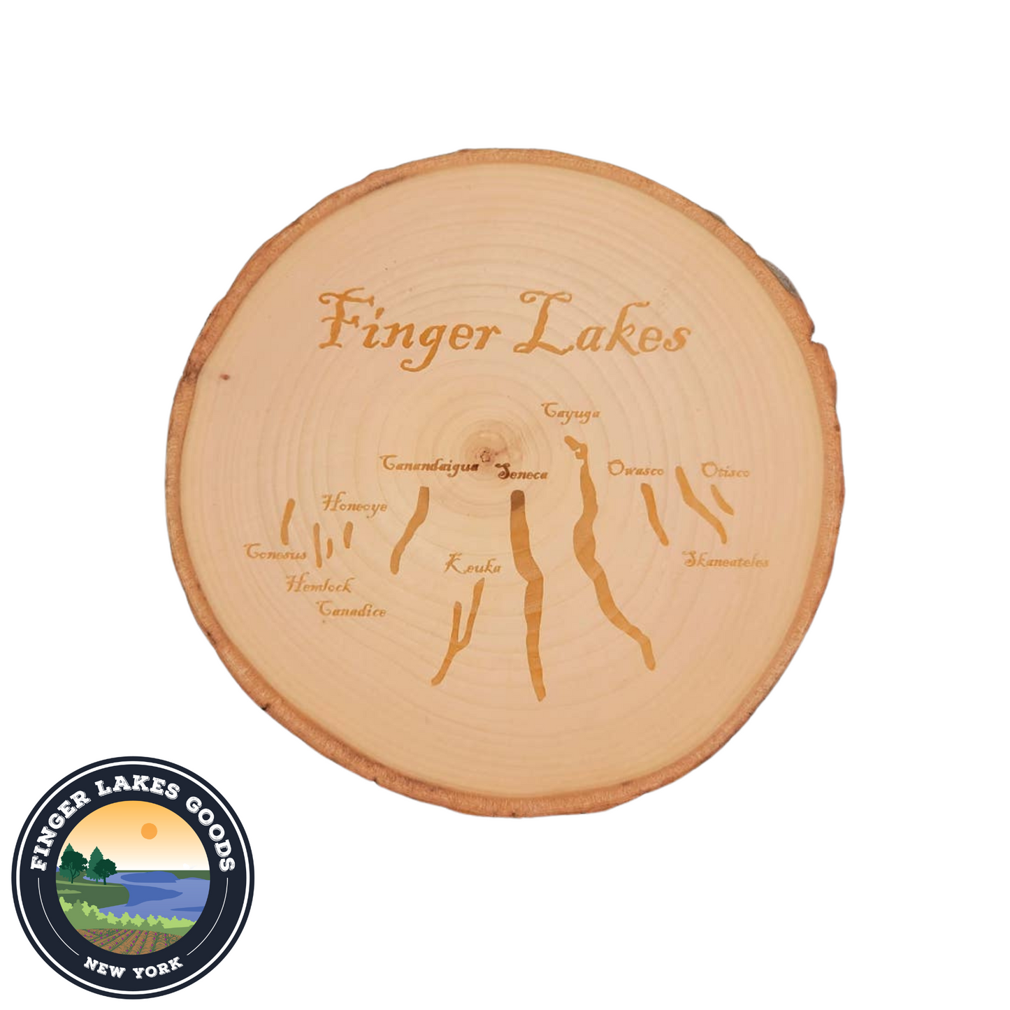 Finger Lakes Wood Magnet (Natural)