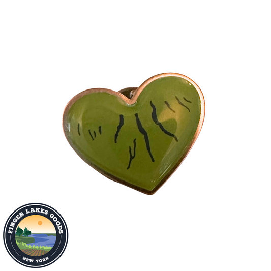 Green Heart 1" Lapel Pin