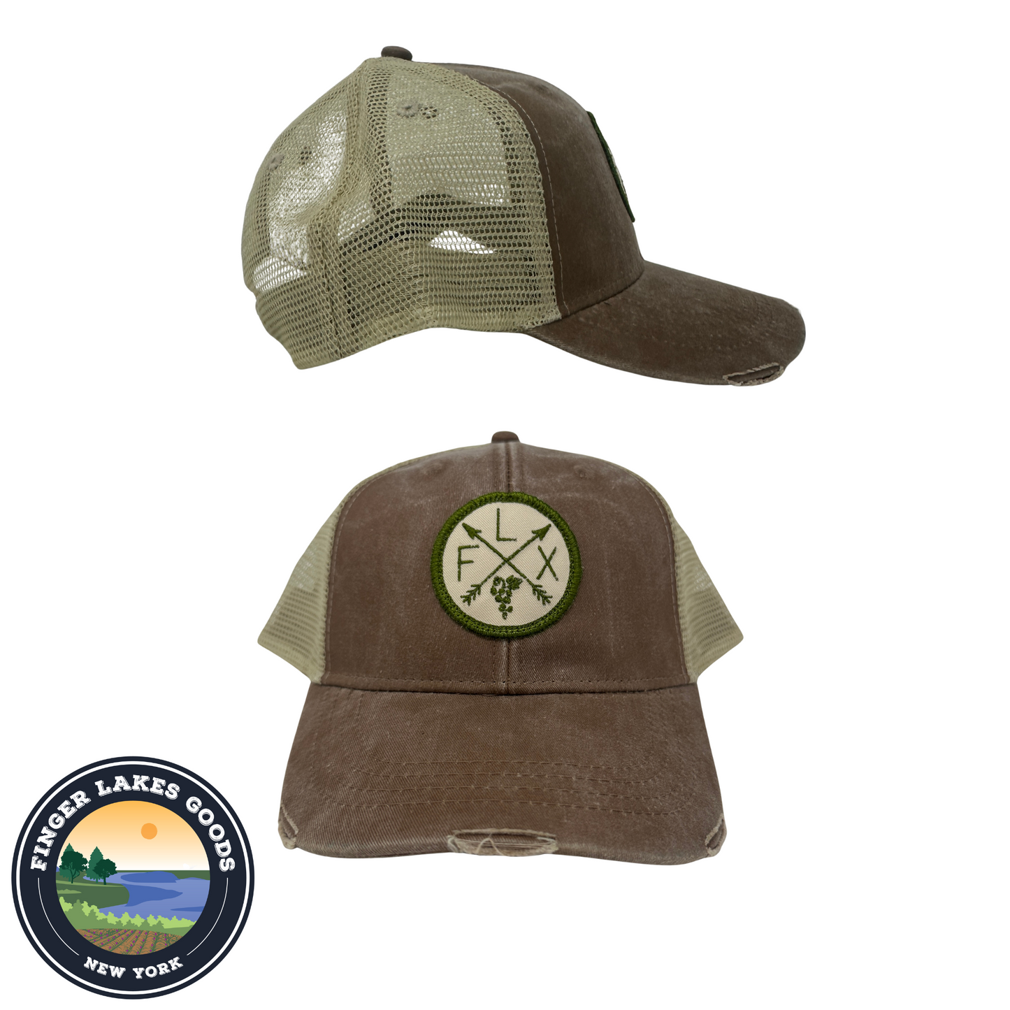 Finger Lakes Distressed Hat  - NY Grapes