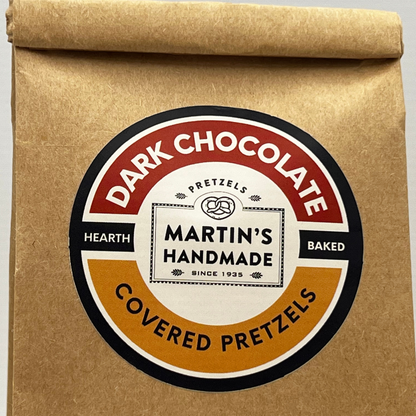 Handmade Hand-Dipped Dark Chocolate Covered Pretzels - 6/3pk