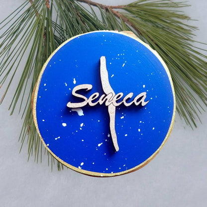 Seneca Lake Wooden Ornament