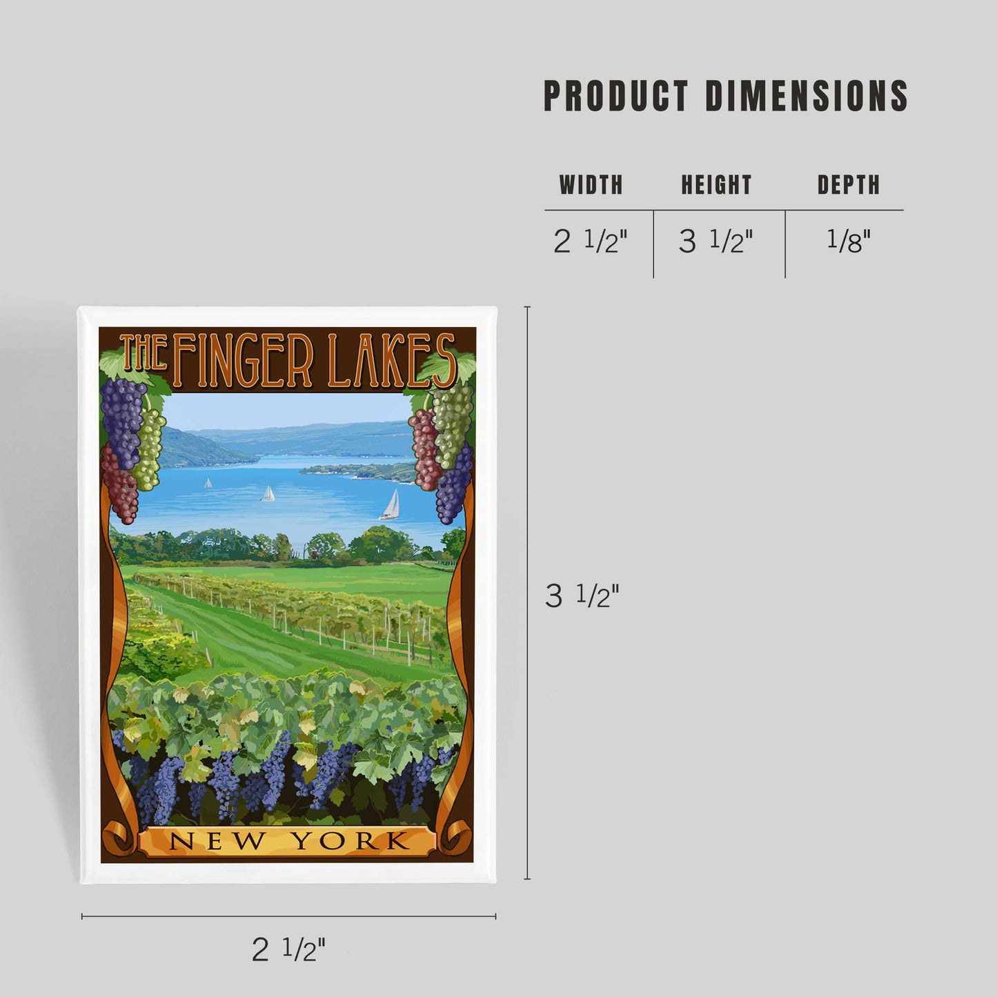 Finger Lakes Vineyard Magnet