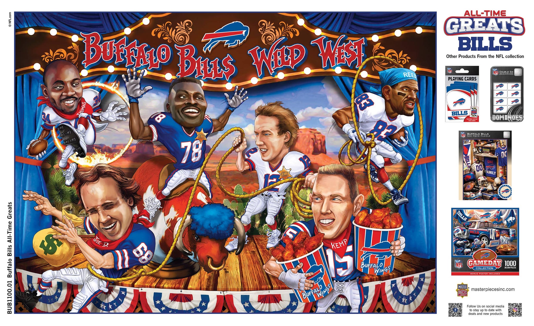 Buffalo Bills - All Time Greats 500 Piece Puzzle