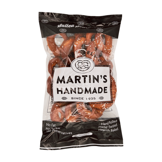 Handmade Pretzels, Salted - 8oz Bags