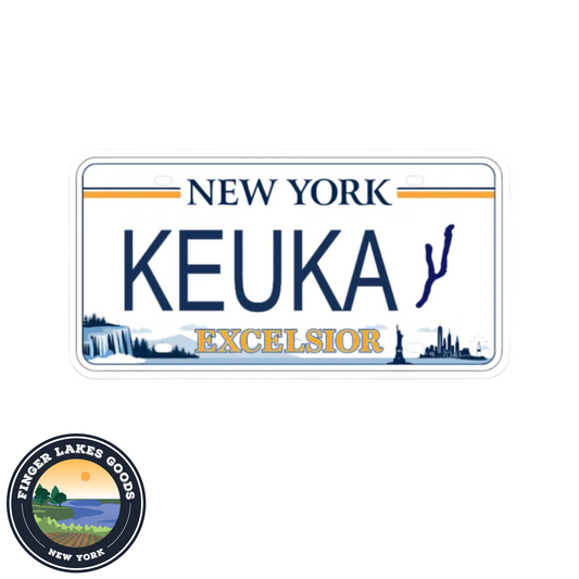 Keuka License Plate Sticker