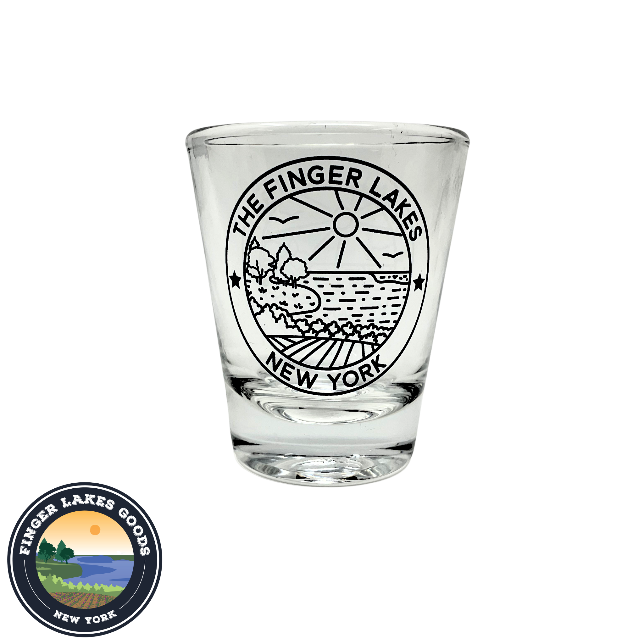 The Finger Lakes Shot Glass